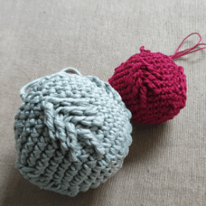 Vánoční baňky - háčkovací návod